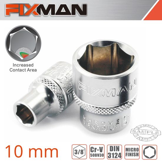 FIXMAN 3/8" Drive Hex Socket 10mm